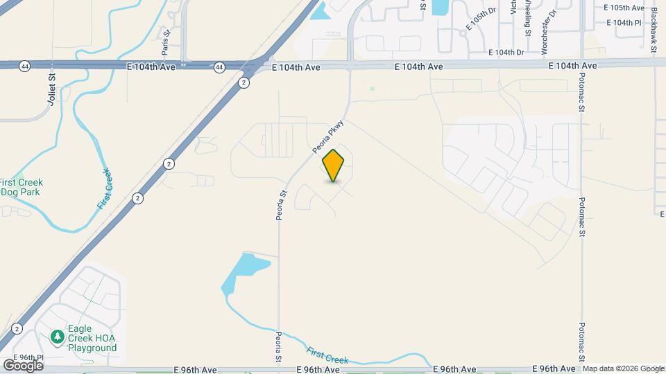 12432 E 101st Pl Map and Location Details