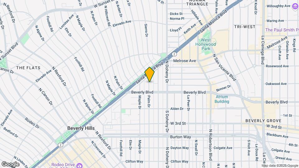 460 N Palm Dr Map and Location Details