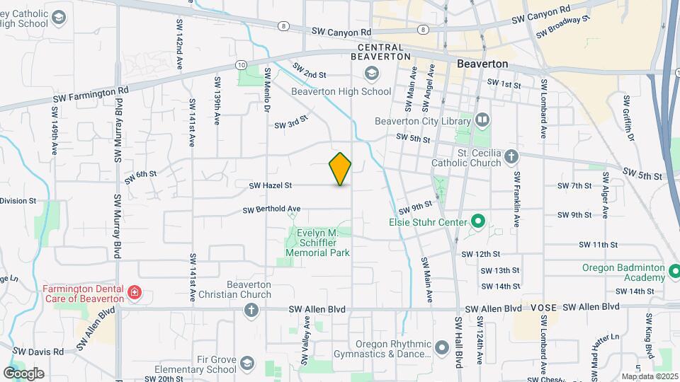 13220 SW Hazel St Map and Location Details