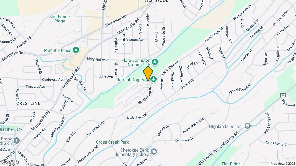 1601 Sharpsburg Ln Mapa y Detalles de la Ubicación