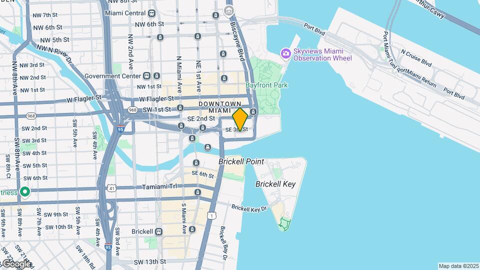 300 S Biscayne Blvd, Unit 3011 Map and Location Details