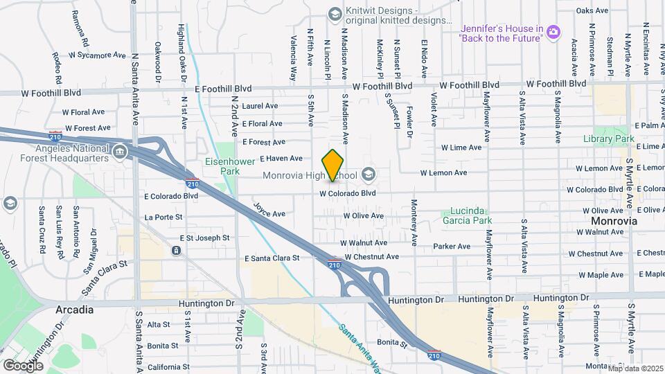 917 W Colorado Blvd Map and Location Details