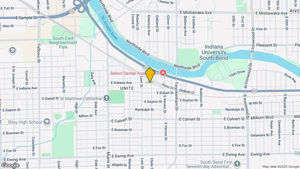 1326 E Indiana Ave Map and Location Details