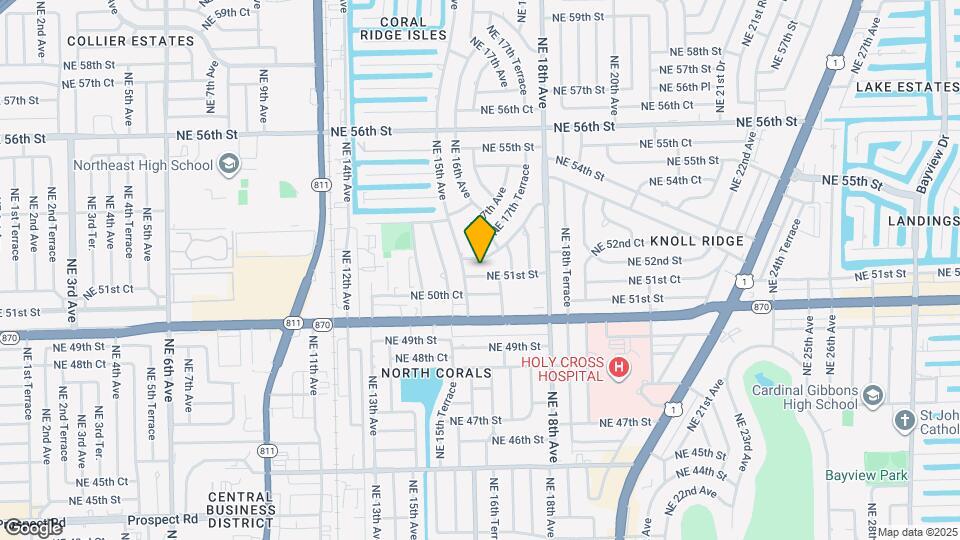 1521 NE 51st St Mapa y Detalles de la Ubicación