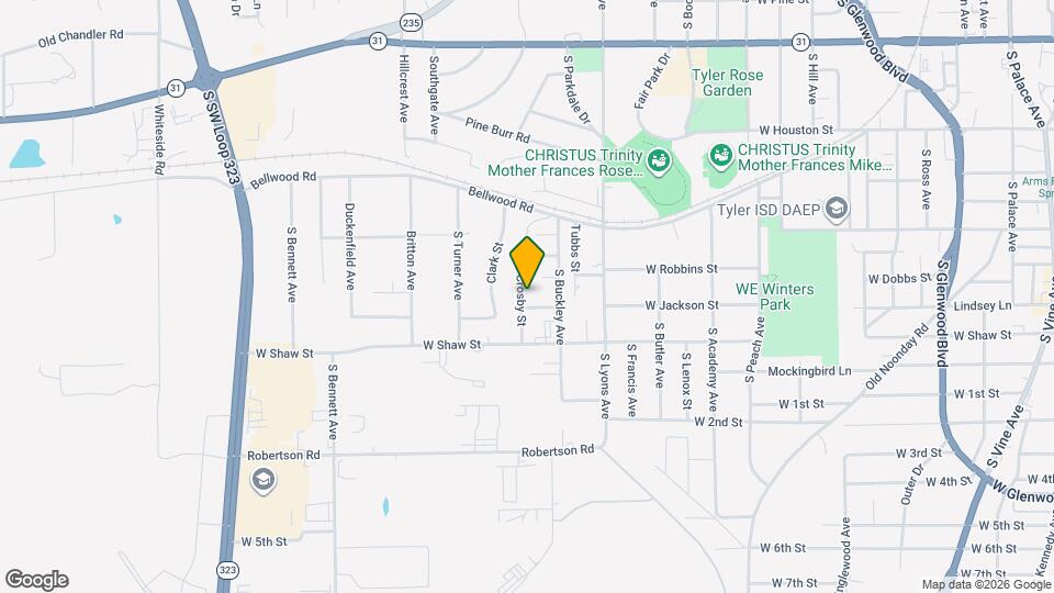 920 Crosby St Map and Location Details