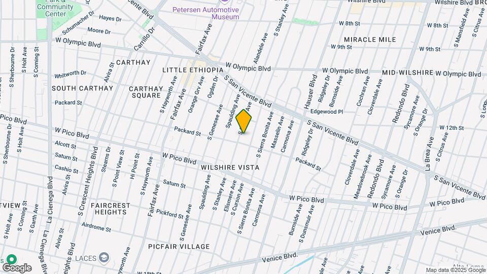 1244 S Stanley Ave, Unit Stanley Residence Mapa y Detalles de la Ubicación