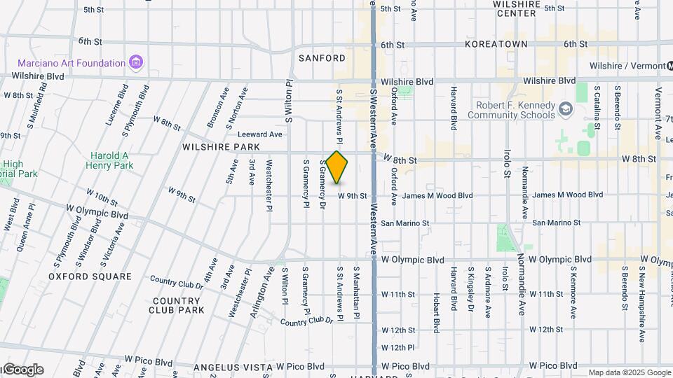 863 S St Andrews Pl Map and Location Details