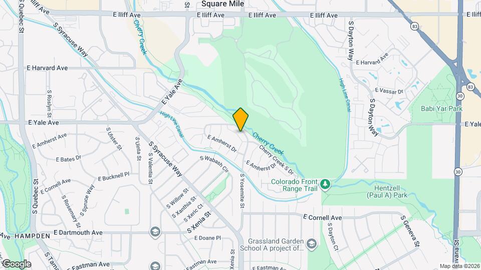 8780 E Yale Ave, Unit C Map and Location Details