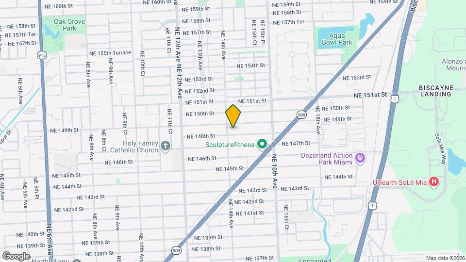 1421 NE 148th St Mapa y Detalles de la Ubicación