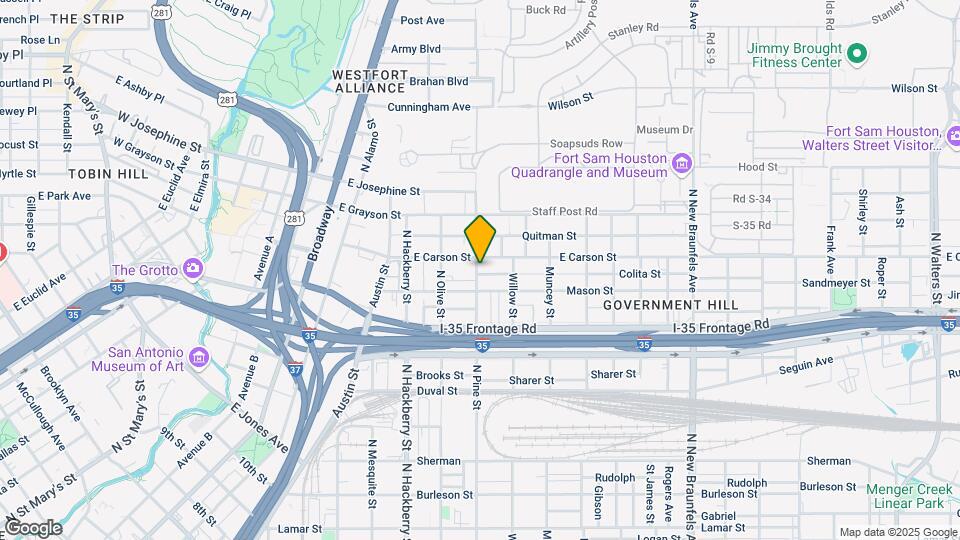1722 N Pine St Map and Location Details