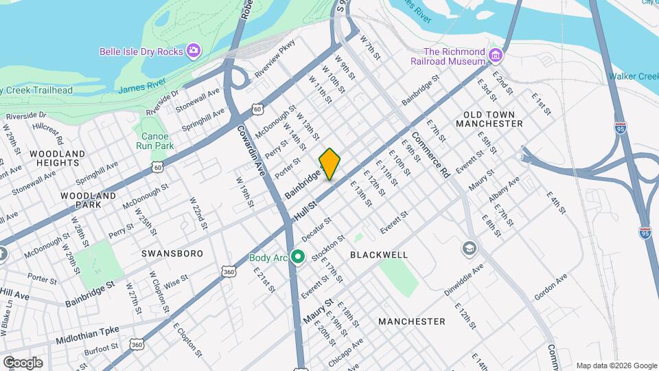 1407 Hull St Mapa y Detalles de la Ubicación