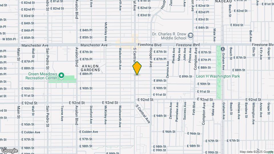 8860 S Central Ave Map and Location Details