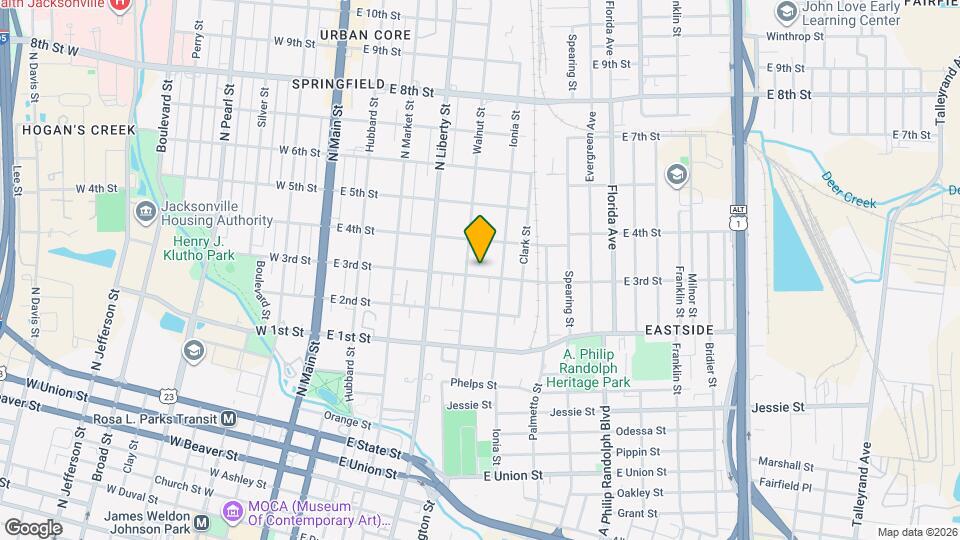 419 E 3rd St Map and Location Details