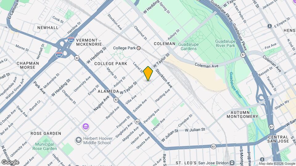 827 Villa Ave Map and Location Details