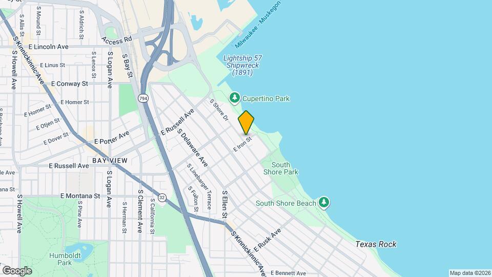 2650 S Shore Dr, Unit Upper Map and Location Details