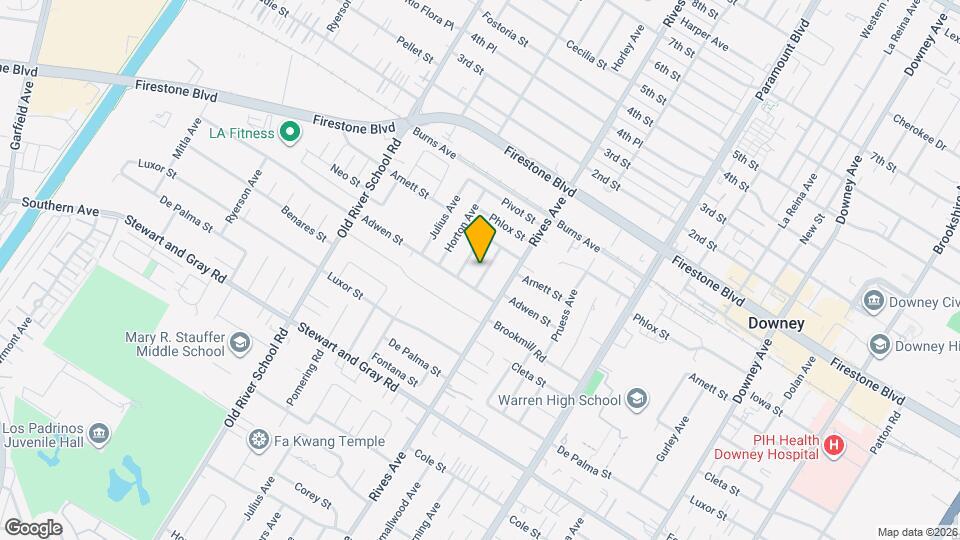 11539 Horley Ave Map and Location Details