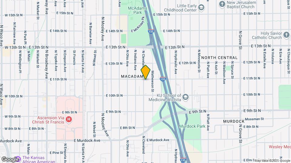 1152 N Cleveland Ave Mapa y Detalles de la Ubicación