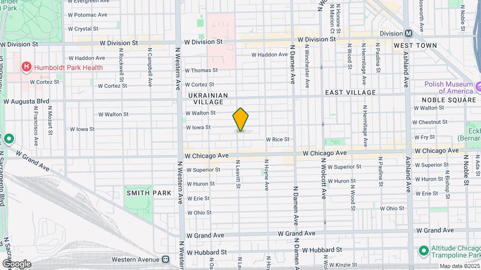 843 N Leavitt St Map and Location Details