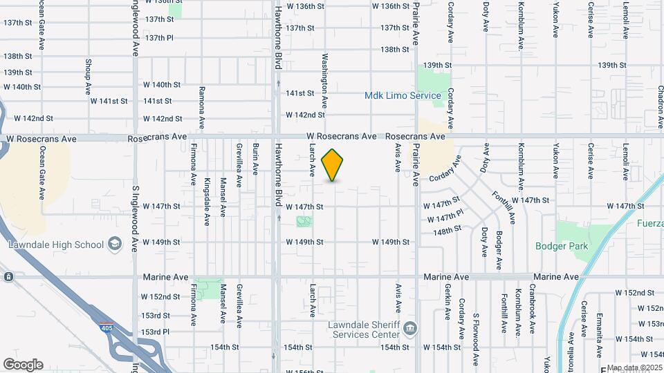 14523 Freeman Ave Map and Location Details