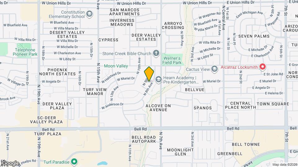 17438 N 8th Ave Map and Location Details