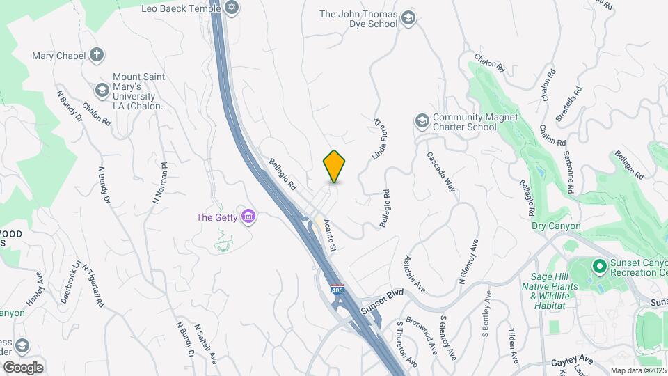 862 Moraga Dr Mapa y Detalles de la Ubicación