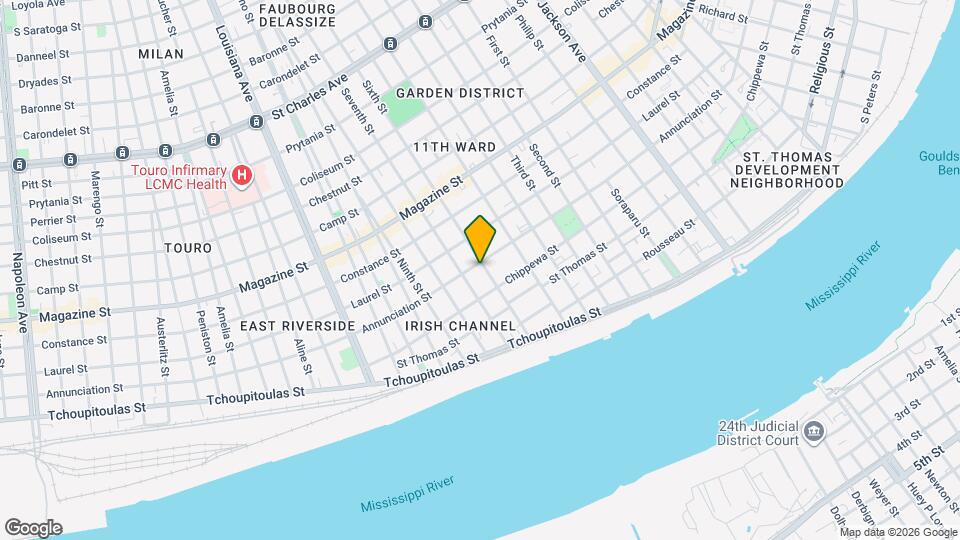 2904 Annunciation St Mapa y Detalles de la Ubicación