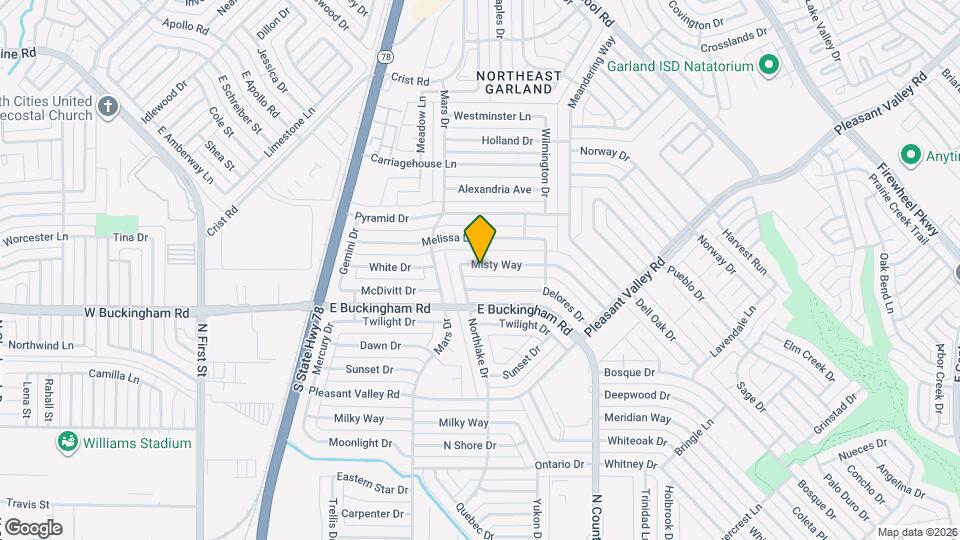 1022 Misty Way Map and Location Details