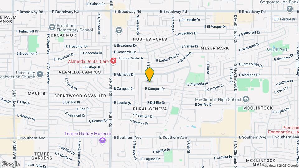 1119 E Balboa Dr Map and Location Details