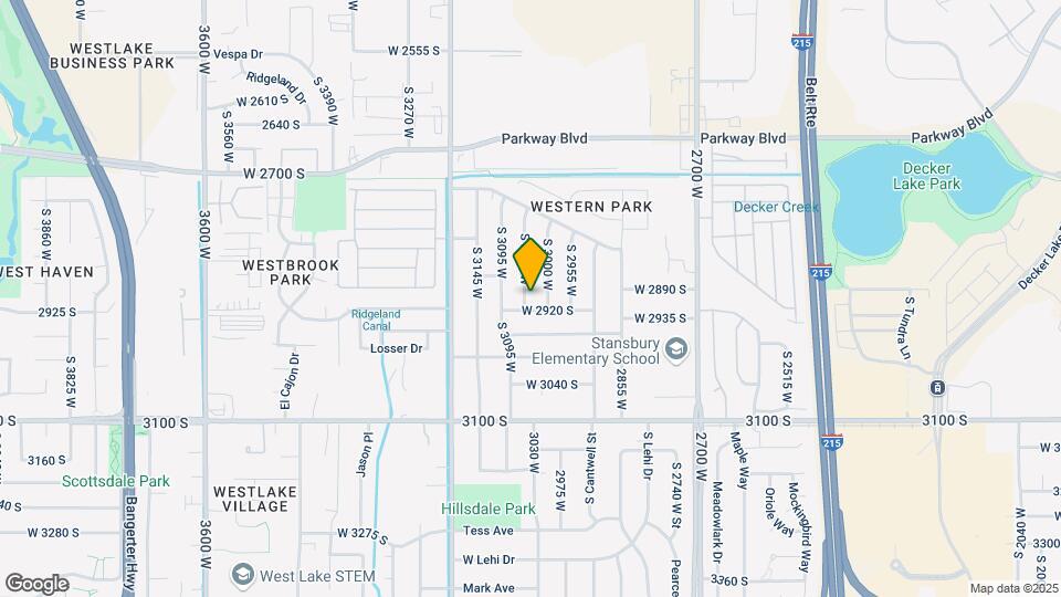 2897 S 3050 W Map and Location Details