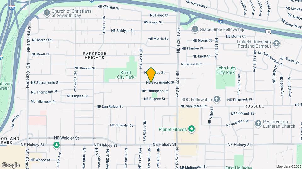 11826 NE Sacramento St Map and Location Details