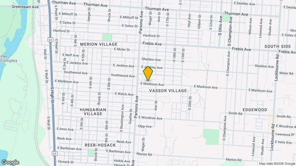 492 E Markison Ave Mapa y Detalles de la Ubicación