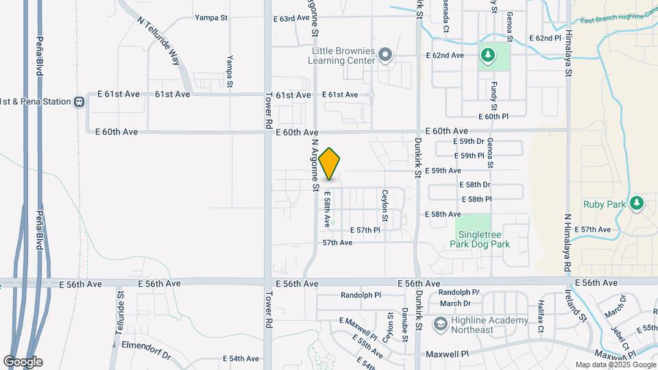 5875 N Biscay St Map and Location Details