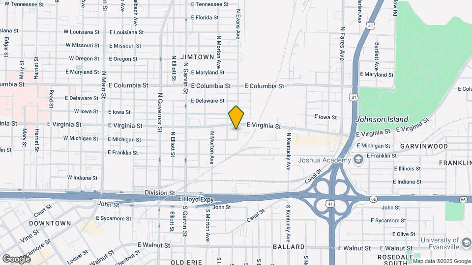 412 N Evans Ave Map and Location Details