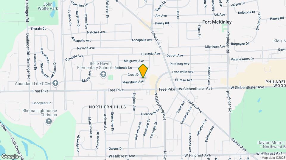 4121-4121 Merryfield Ave Mapa y Detalles de la Ubicación