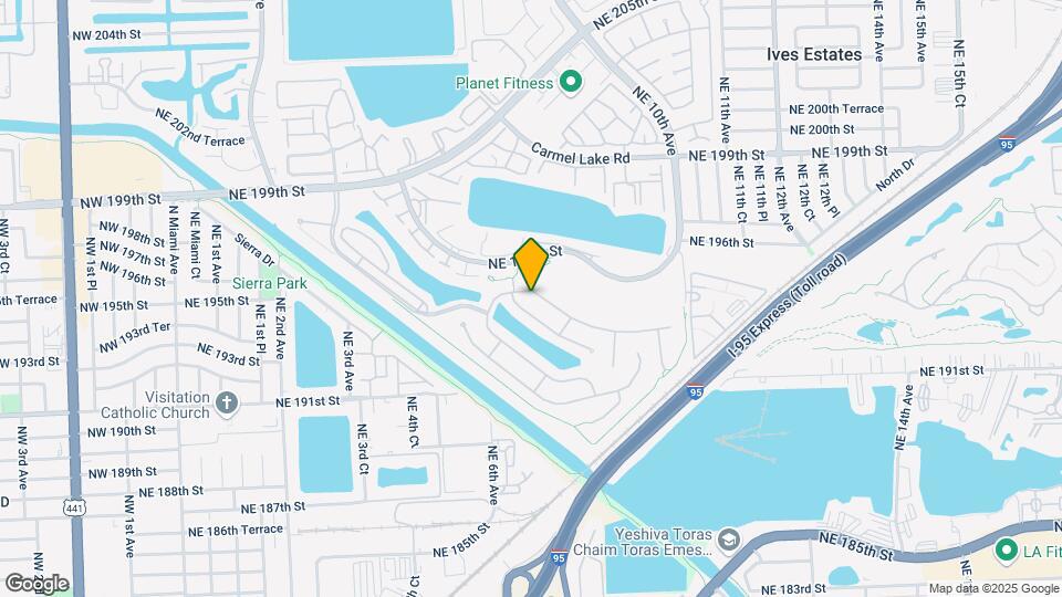 634 NE 193rd Terrace Map and Location Details