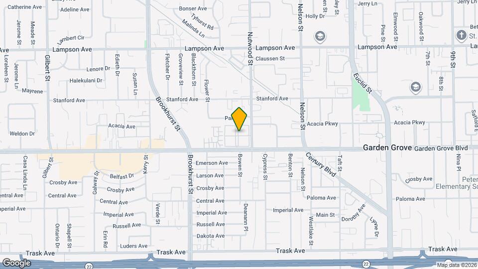 10401 Garden Grove Blvd Map and Location Details