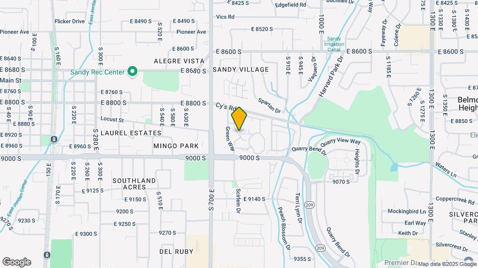 8956 S Golden Field Way, Unit Sandy Condo Mapa y Detalles de la Ubicación