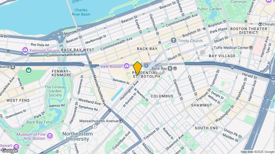 46 S Huntington Ave Map and Location Details
