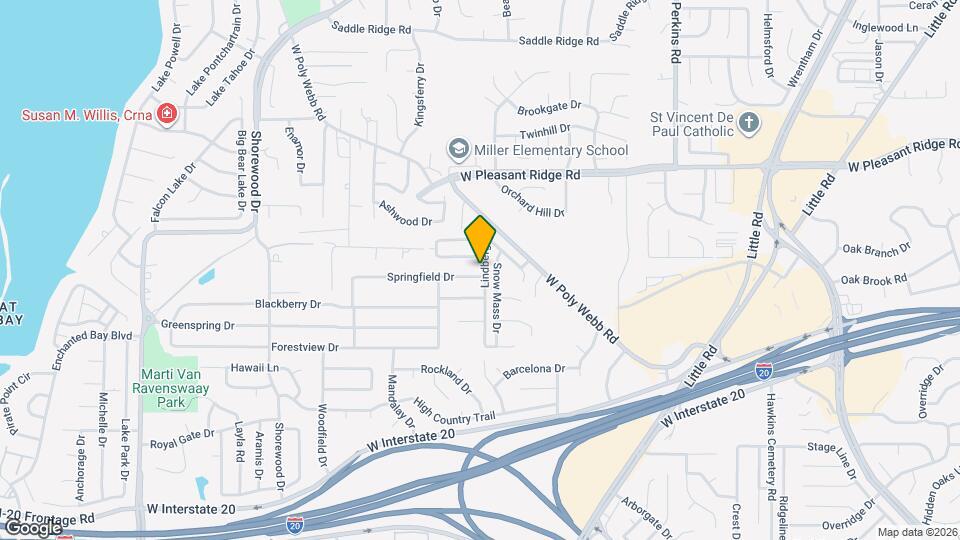 6401 Springfield Dr Map and Location Details