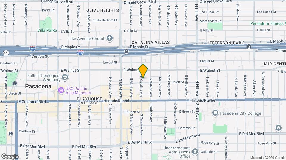 140 N Catalina Ave Map and Location Details