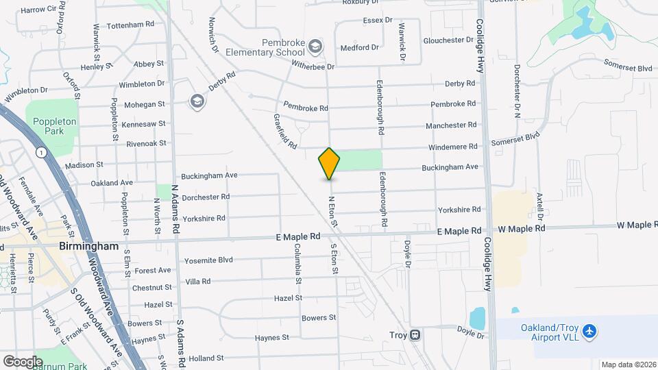 463 N Eton St Map and Location Details