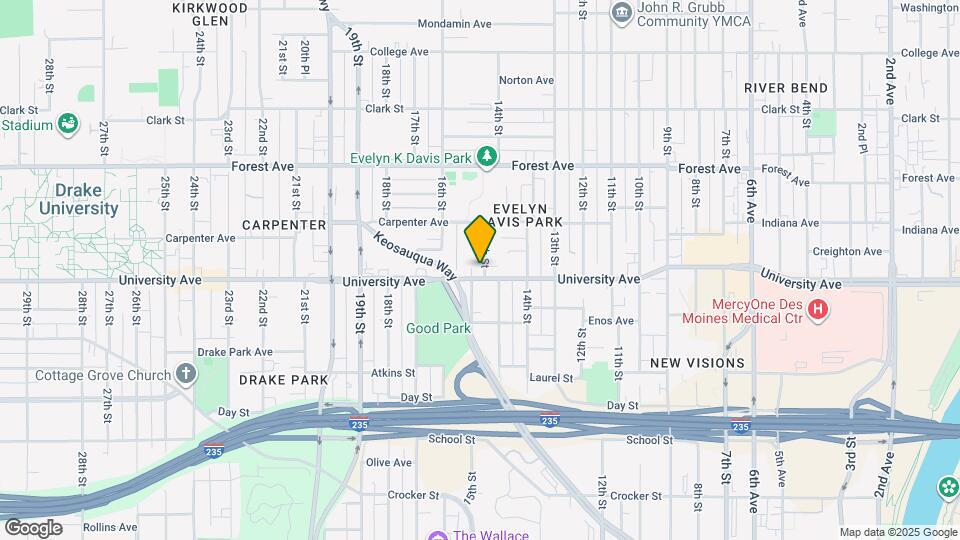 1501 University Ave Map and Location Details