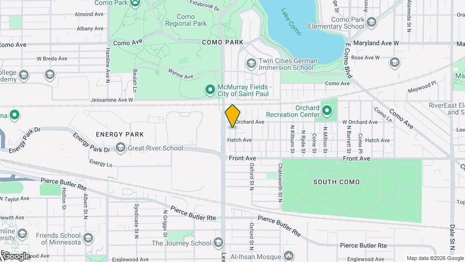 1023 N Churchill St, Unit 1 Map and Location Details