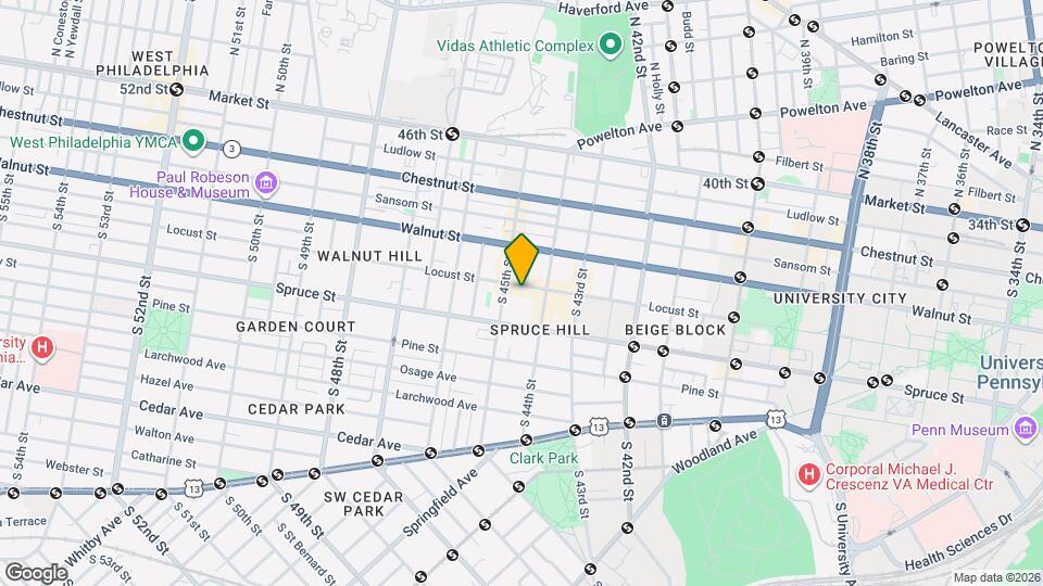 4416 Locust St Map and Location Details