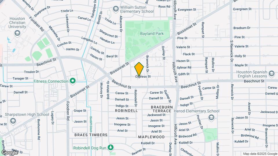 6037 Cypress St Map and Location Details