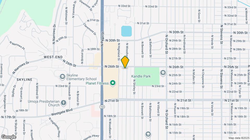 2344 N Winnifred St Map and Location Details