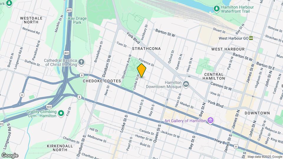 225 Napier St Map and Location Details