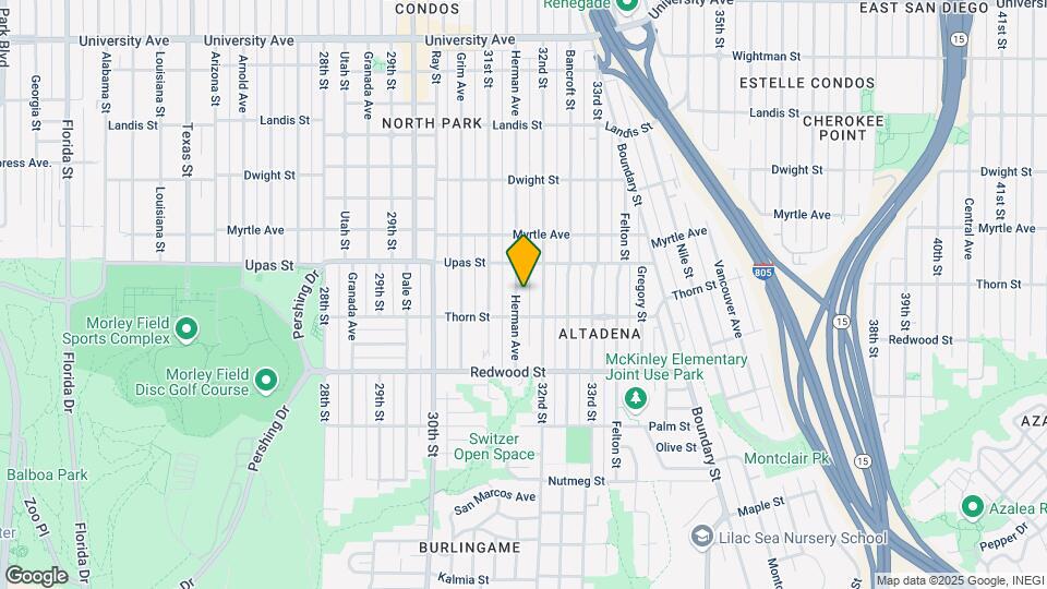 3337 Herman Ave Map and Location Details