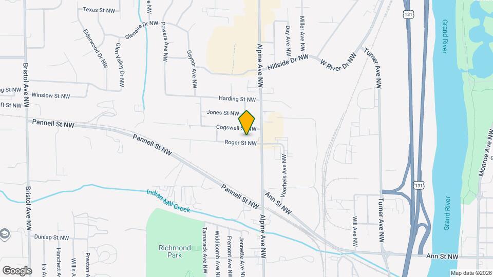 825 Roger St NW Map and Location Details