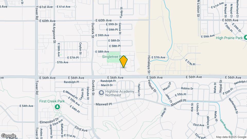 5694 N Gibralter Way Map and Location Details